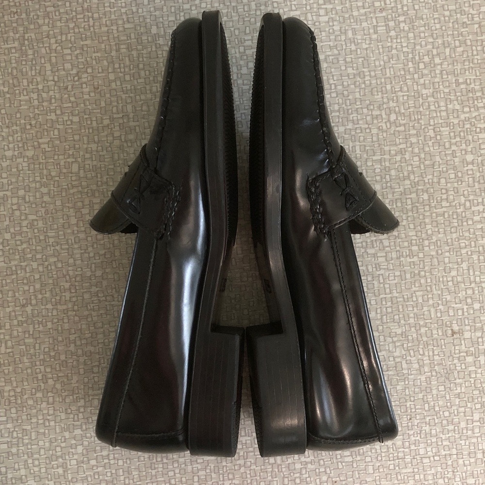 Bass Weejuns Katherine ll Black Leather Loafers, 9W - Picture 7 of 10